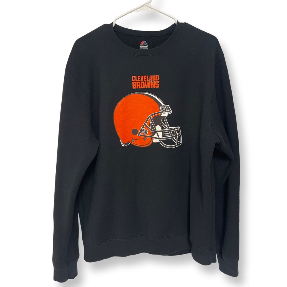Cleveland Browns Majestic Crewneck Sweatshirt Large